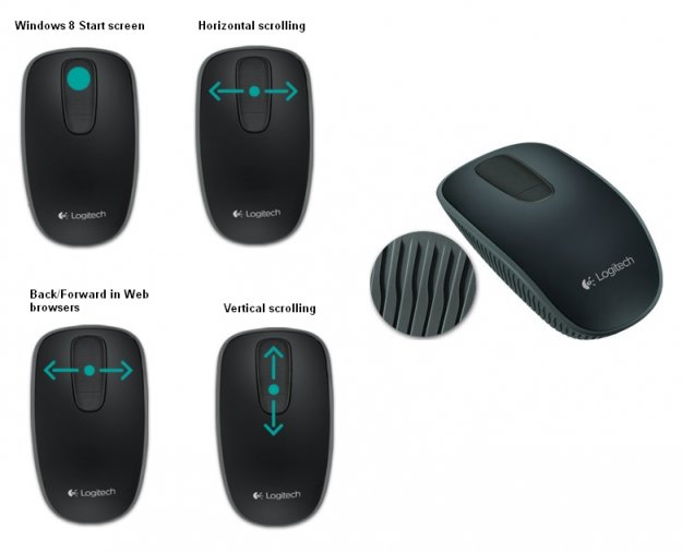 Logitech Mouse Inalambrico Zone Touch T400 