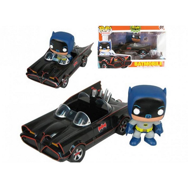 Figura Batman Classic TV Series Con Batimovil Funko Pop! 
