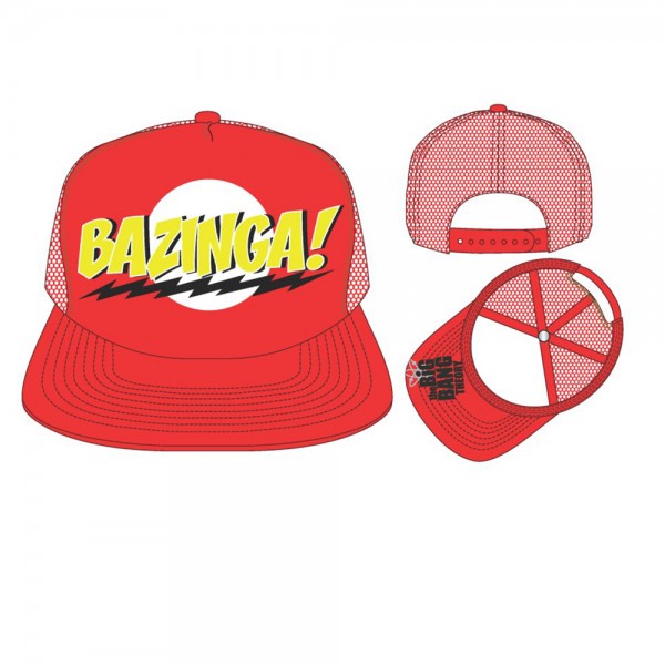 The Big Bang Theory Gorro Jockey Bazinga! Rojo 