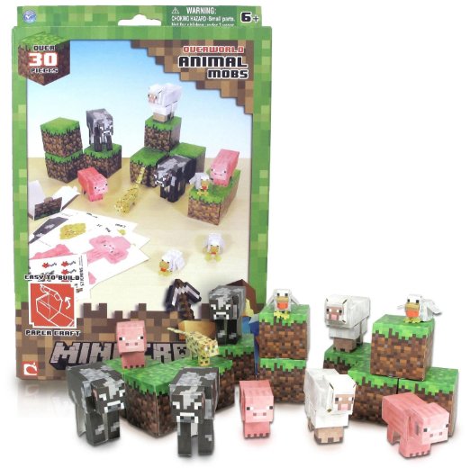 Minecraft Papercraft Animal Mobs (30+ Piezas) 