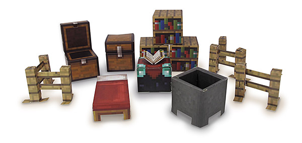 Minecraft Papercraft Utility Pack (30+ Piezas) 
