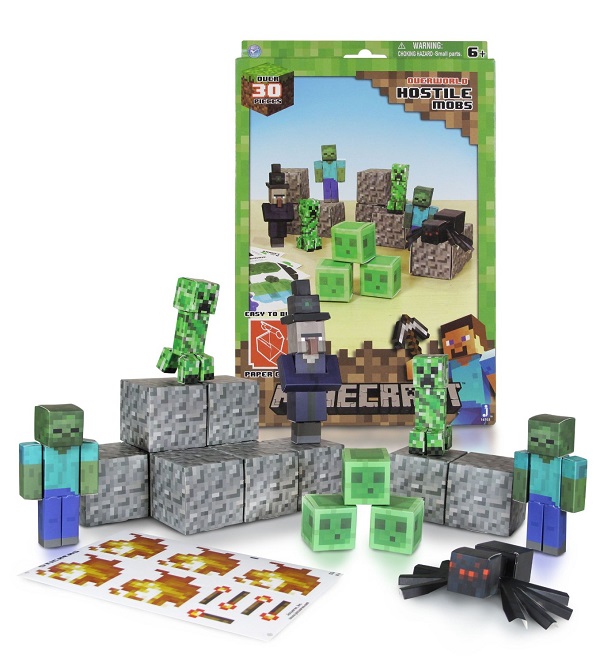 Minecraft Papercraft Hostile Mobs (30+ Piezas) 