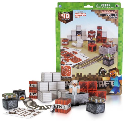Minecraft Papercraft Minecart Pack (48+ Piezas) 