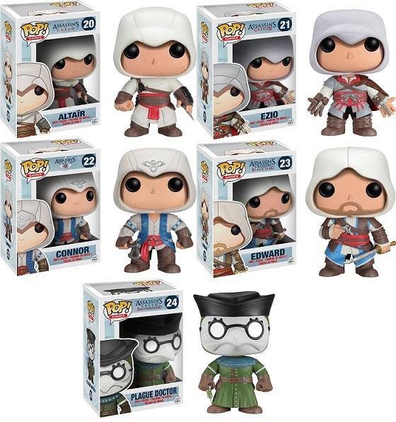 muñecos pop assassins creed